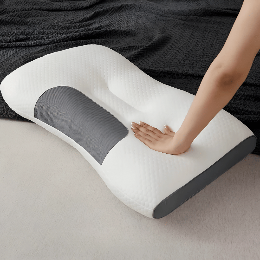 Alevo Nackenstützkissen – Orthopädisches Sojabohnenfaser Kissen für komfortablen & gesunden Schlaf