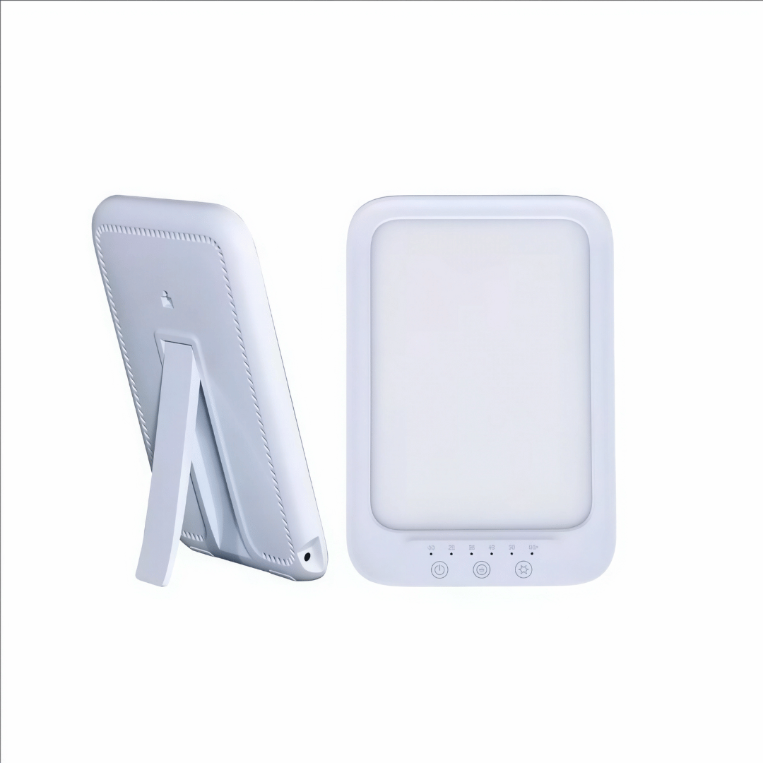 Tageslichtlampe 20000 Lux - LED Lichttherapie Lampe mit 3 Farbmodi & 5 Helligkeitsstufen, Touch-Steuerung