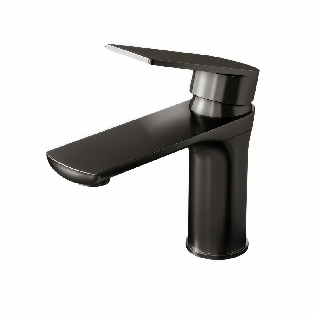 Nivaro Badezimmer Armatur – Edelstahl Wasserhahn mit Warm- und Kaltwasser für Bad & Küche