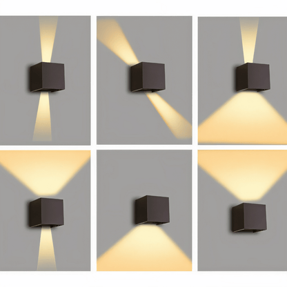 Elivo LED Wandleuchte - Wasserdichte Outdoor/Indoor Lampe, 9W Up & Down Licht