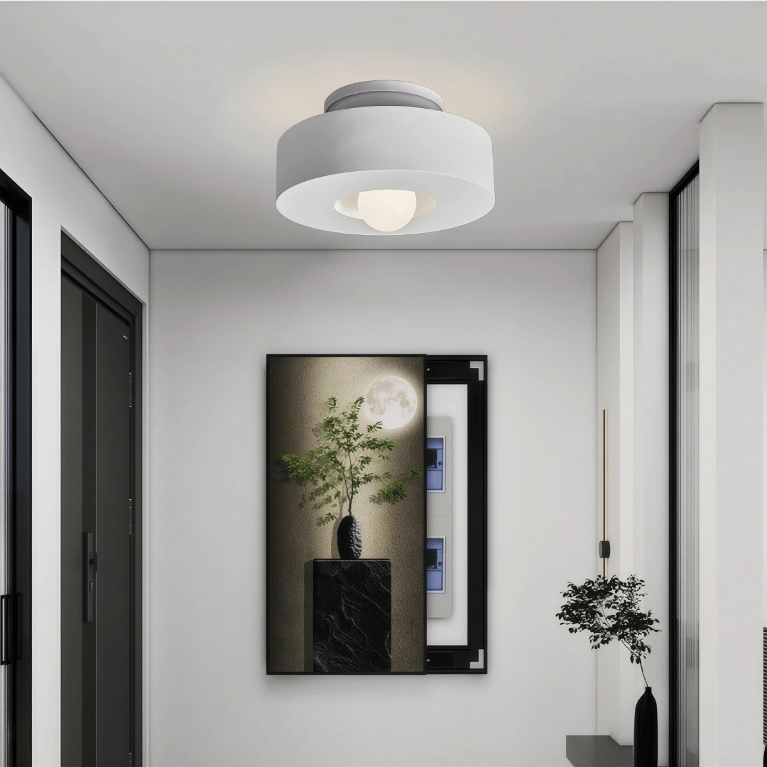 Aucera luxuriöse Deckenleuchte - Runde Deckenleuchte im Wabi-Sabi Stil für alle Räume, minimalistisches Design