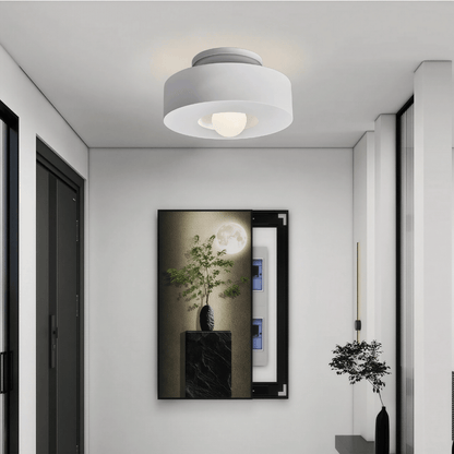 Aucera luxuriöse Deckenleuchte - Runde Deckenleuchte im Wabi-Sabi Stil für alle Räume, minimalistisches Design