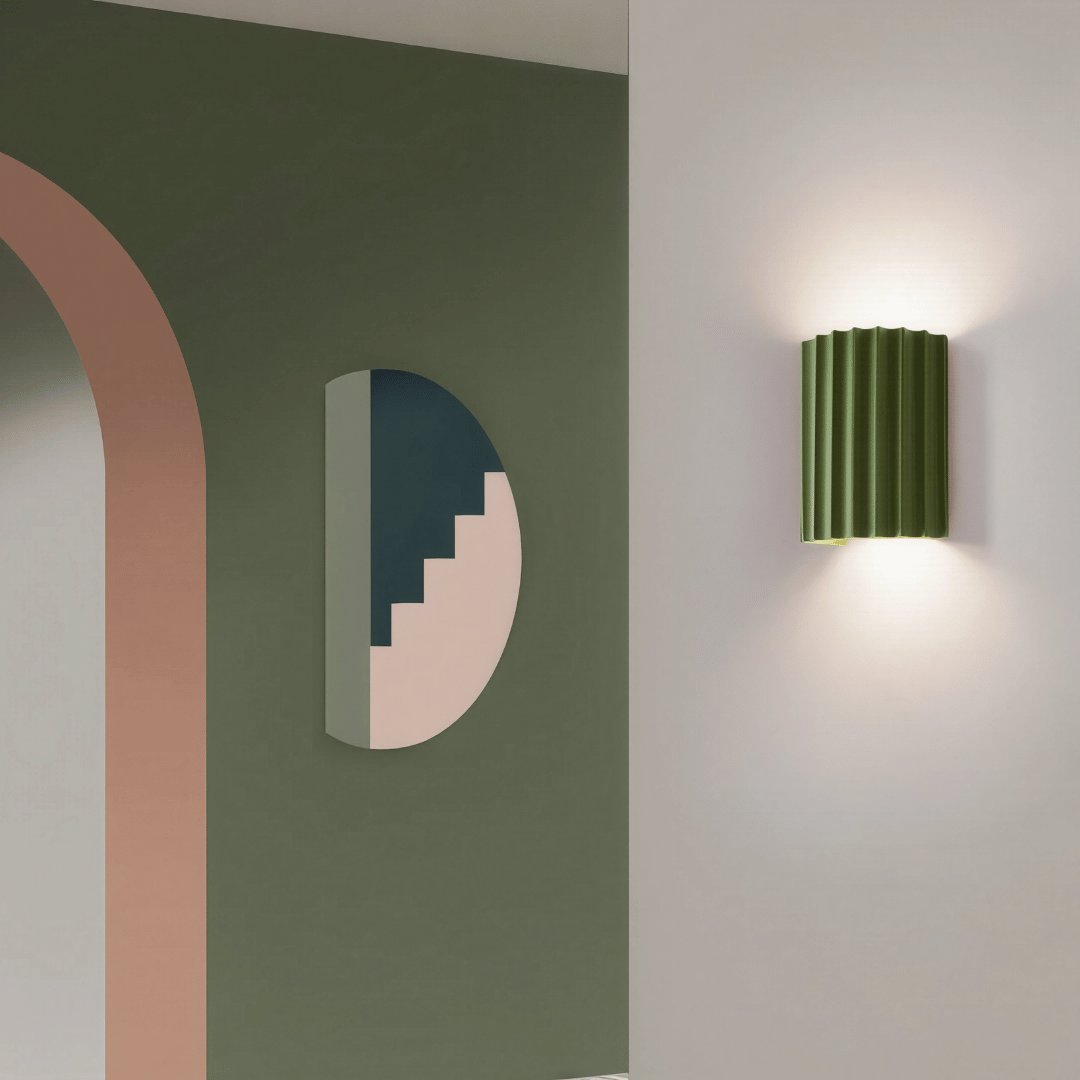 Lumora Nordic Wandlampe - Moderne Resin Wandleuchte für Schlafzimmer, Wohnzimmer & Flur, stilvolles Designlicht