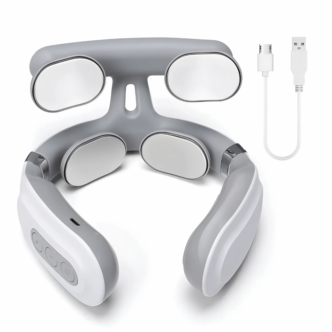 Nerotex 10-in-1 Nackenlösung - Shiatsu Gerät gegen Verspannungen, Kopfweh & Schwindel