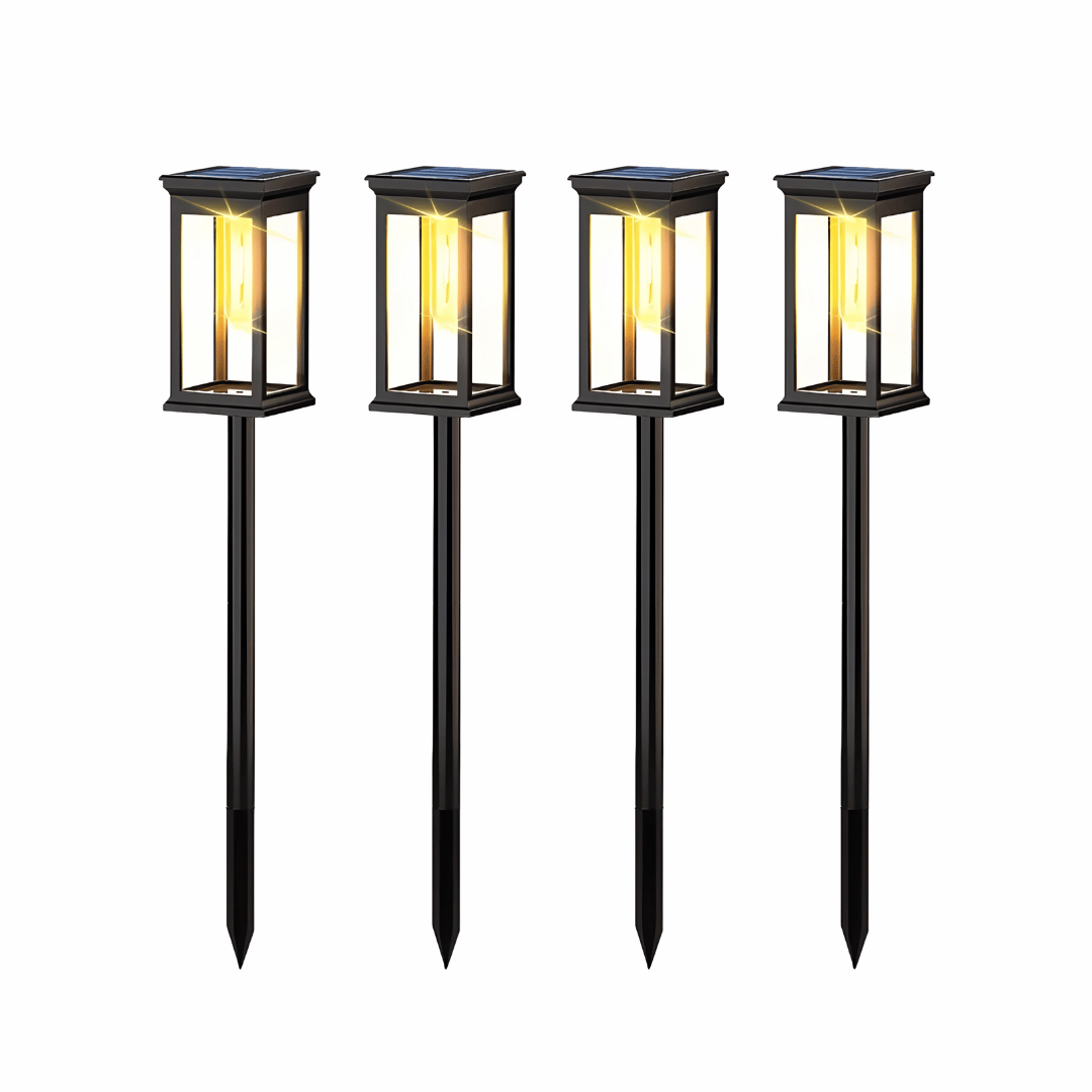 Solaro Garten Solarleuchten – LED Wegbeleuchtung für Außen, solarbetrieben & wasserdicht, ideal für Hof, Rasen & Gartenwege