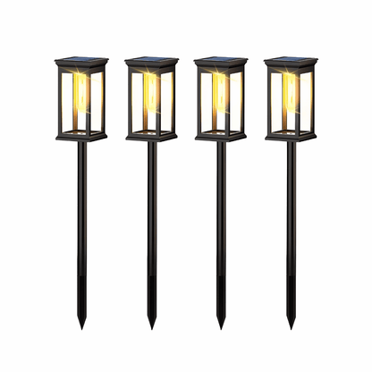 Solaro Garten Solarleuchten – LED Wegbeleuchtung für Außen, solarbetrieben & wasserdicht, ideal für Hof, Rasen & Gartenwege