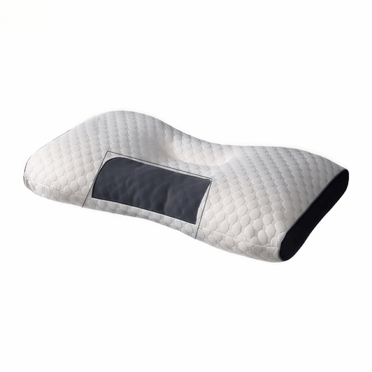 Alevo Nackenstützkissen – Orthopädisches Sojabohnenfaser Kissen für komfortablen & gesunden Schlaf