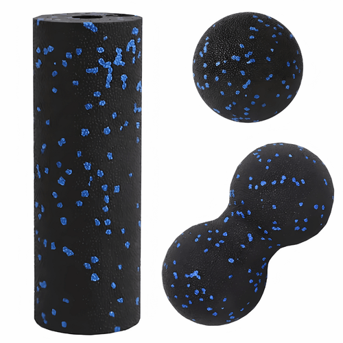 Faszien Massage Set 3-teilig - Schaumstoff-Rollen-Set für Yoga, Pilates & Muskelentspannung