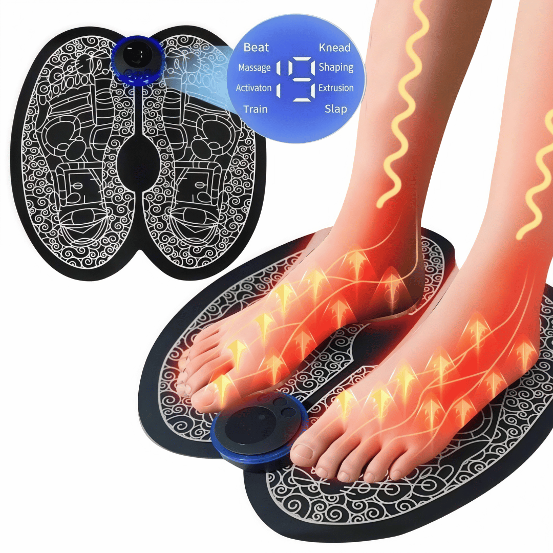 Elektrisches Fußmassagegerät – Kabelloses Gerät zur Muskelentspannung & Förderung der Durchblutung, ideal für Zuhause