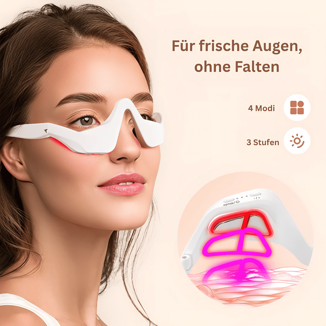 3D Augenmassagegerät - Elektrische Augenpflege zur Reduktion von Augenringen, für glatte & strahlende Haut um die Augen