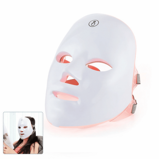 Anti-Aging LED Gesichtsmaske - 7 Farben Lichttherapie zur Hautstraffung, Faltenreduktion & natürlichen Hautverjüngung