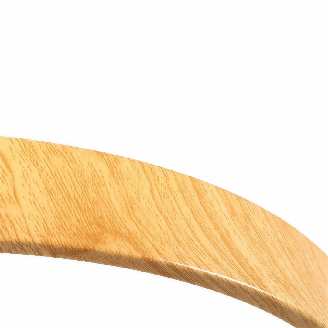 Nordische LED Deckenleuchte – Runde Holzoptik Lampe für Wohnzimmer, Schlafzimmer & Flur, stilvolle Innenbeleuchtung