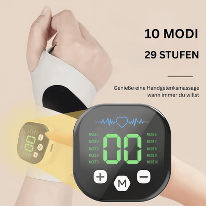 VitaPlus - Wärmendes Handgelenk-Massagegerät elektrisch - zur Anwendung bei Arthritis, Karpaltunnel & Entzündungen