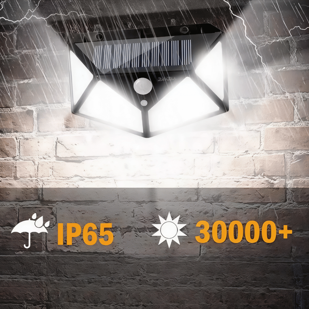 Solar LED Gartenleuchte – Multifunktionale Außenlampe mit Bewegungsmelder, wasserdicht & solarbetrieben für Terrasse & Hof