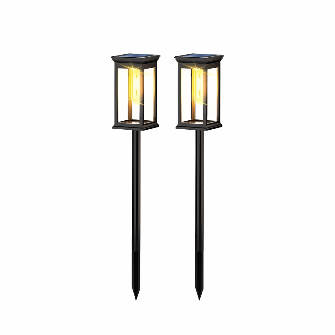 Solaro Garten Solarleuchten – LED Wegbeleuchtung für Außen, solarbetrieben & wasserdicht, ideal für Hof, Rasen & Gartenwege