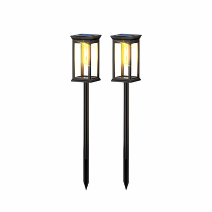 Solaro Garten Solarleuchten – LED Wegbeleuchtung für Außen, solarbetrieben & wasserdicht, ideal für Hof, Rasen & Gartenwege