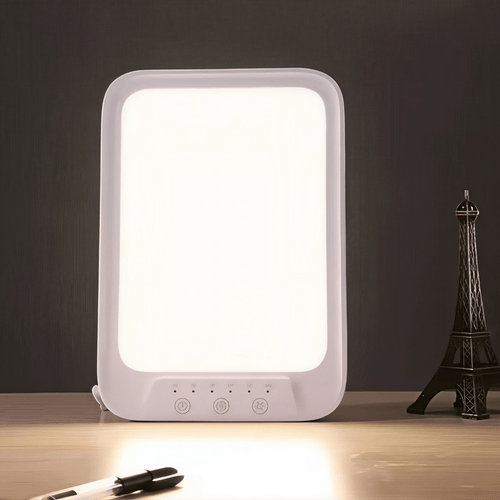 Tageslichtlampe 20000 Lux - LED Lichttherapie Lampe mit 3 Farbmodi & 5 Helligkeitsstufen, Touch-Steuerung