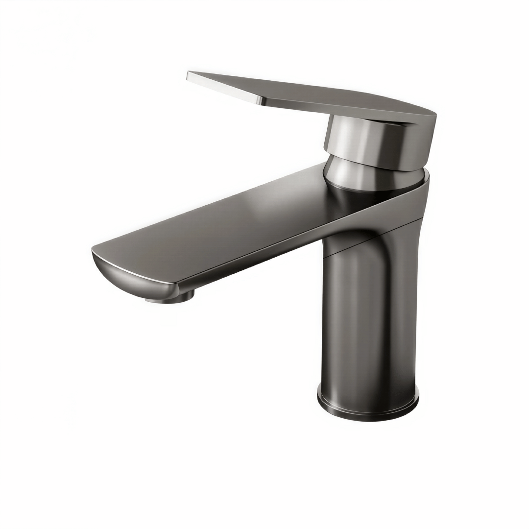 Nivaro Badezimmer Armatur – Edelstahl Wasserhahn mit Warm- und Kaltwasser für Bad & Küche