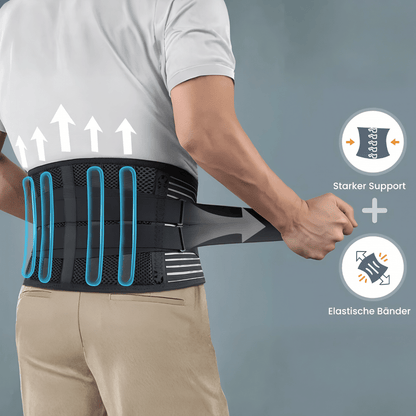 Revital Rückenstütze - Ergonomischer Stützgürtel zur Stabilisierung der Wirbelsäule & Linderung von Rückenschmerzen