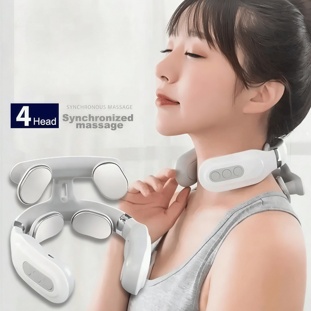 Nerotex 10-in-1 Nackenlösung - Shiatsu Gerät gegen Verspannungen, Kopfweh & Schwindel