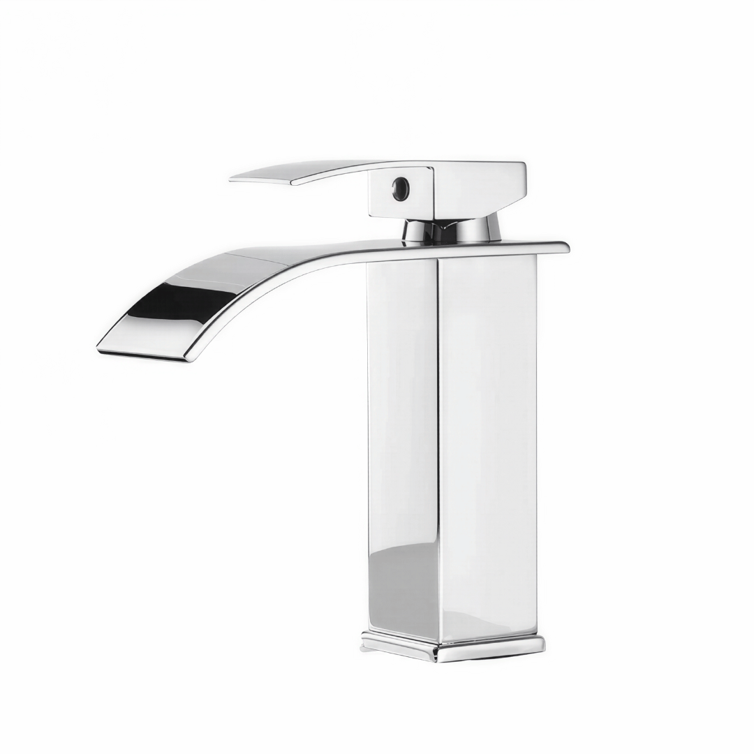 Nivela Badezimmer Armatur – Premium Edelstahl Wasserhahn mit Warm-/Kaltwasser Funktion für Bad & Küche