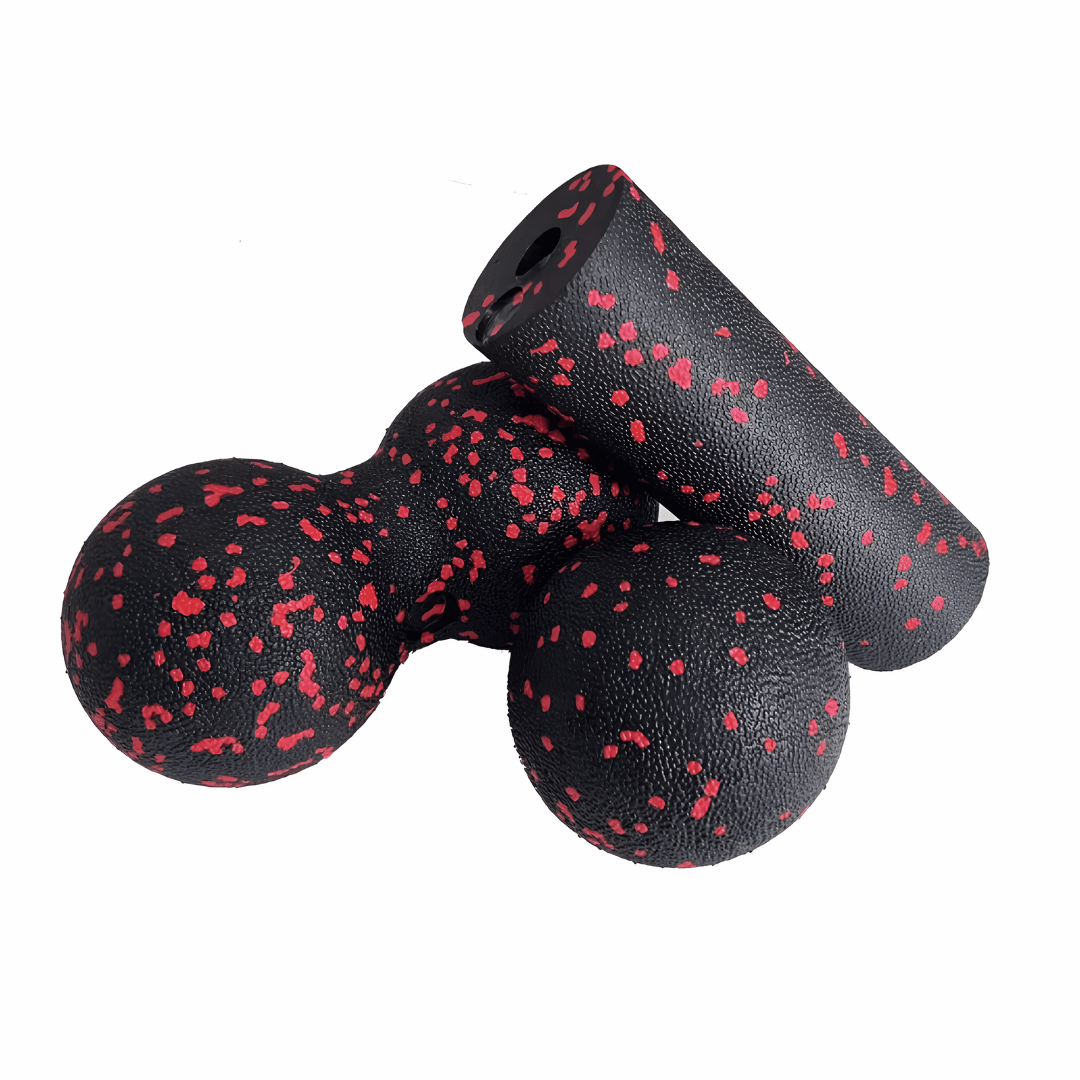 Faszien Massage Set 3-teilig - Schaumstoff-Rollen-Set für Yoga, Pilates & Muskelentspannung