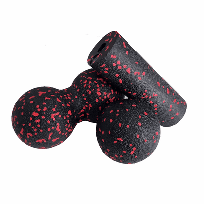 Faszien Massage Set 3-teilig - Schaumstoff-Rollen-Set für Yoga, Pilates & Muskelentspannung