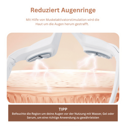 3D Augenmassagegerät - Elektrische Augenpflege zur Reduktion von Augenringen, für glatte & strahlende Haut um die Augen