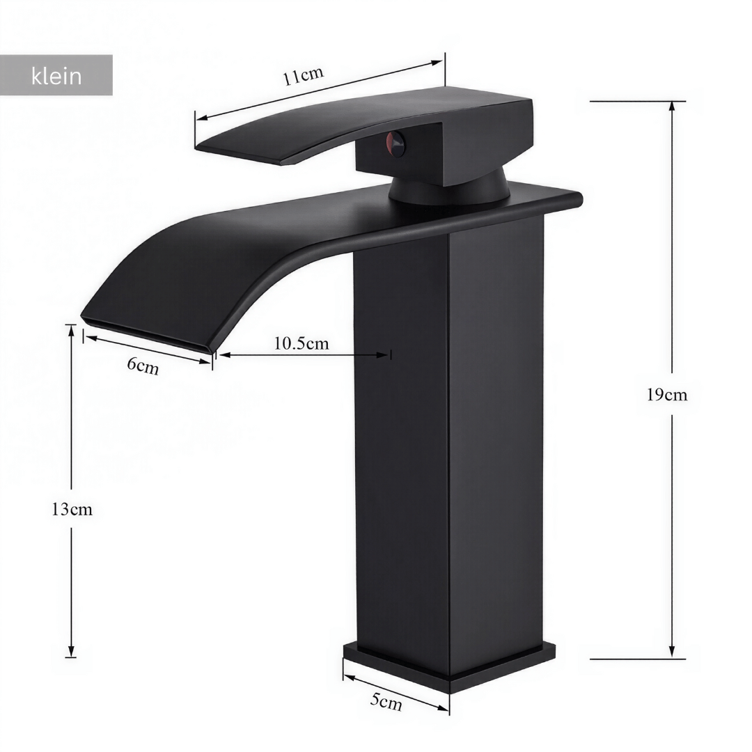 Nivela Badezimmer Armatur – Premium Edelstahl Wasserhahn mit Warm-/Kaltwasser Funktion für Bad & Küche