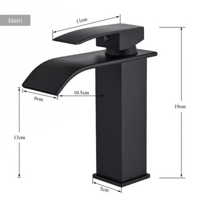 Nivela Badezimmer Armatur – Premium Edelstahl Wasserhahn mit Warm-/Kaltwasser Funktion für Bad & Küche