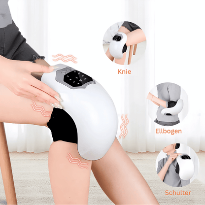 Smartes Knie-Massagegerät - Intelligente Massage mit Luftdruck, Vibration & Wärme für Knie, Schulter & Ellbogen