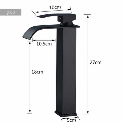 Nivela Badezimmer Armatur – Premium Edelstahl Wasserhahn mit Warm-/Kaltwasser Funktion für Bad & Küche