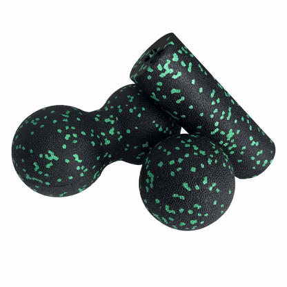 Faszien Massage Set 3-teilig - Schaumstoff-Rollen-Set für Yoga, Pilates & Muskelentspannung