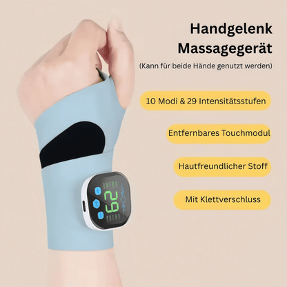VitaPlus - Wärmendes Handgelenk-Massagegerät elektrisch - zur Anwendung bei Arthritis, Karpaltunnel & Entzündungen