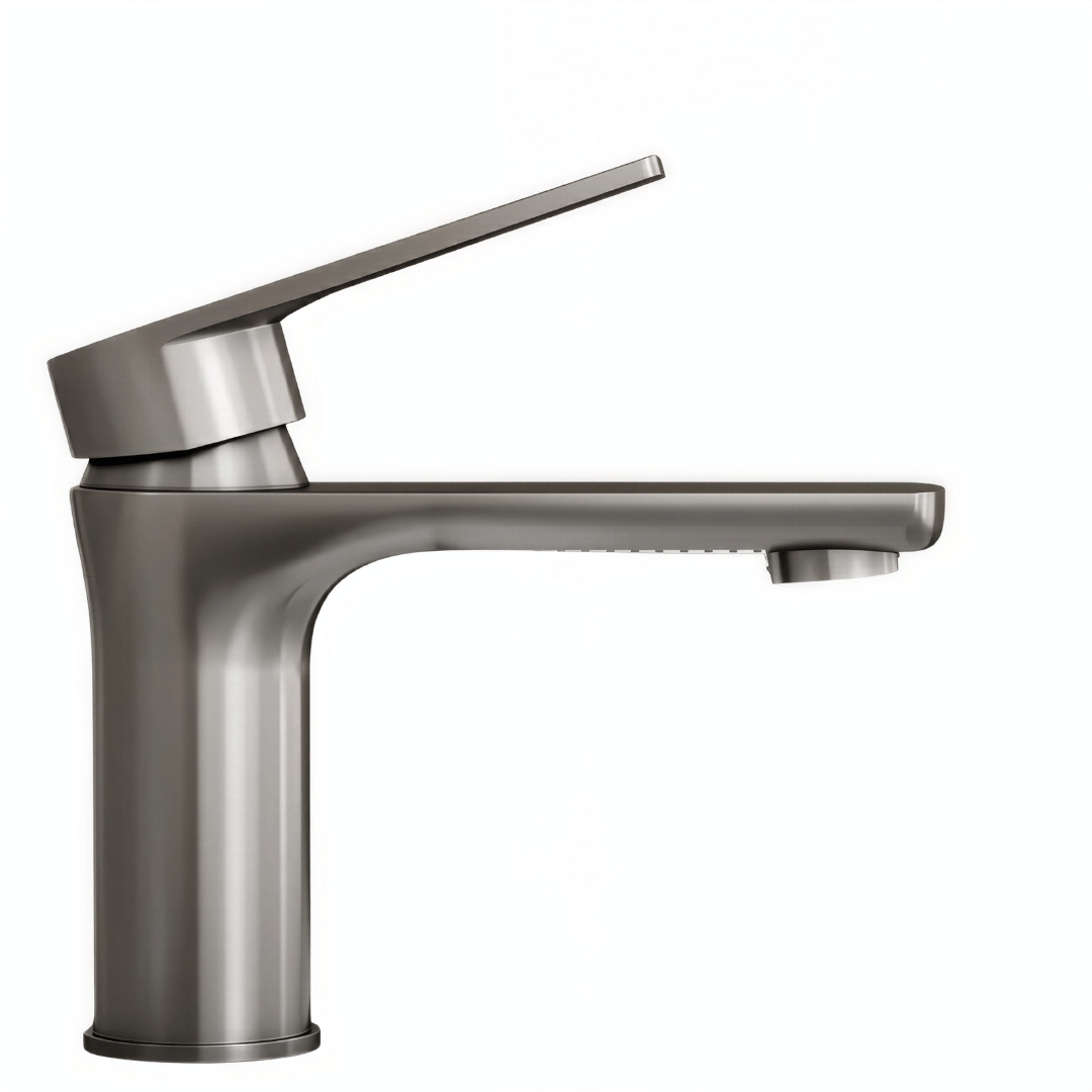 Nivaro Badezimmer Armatur – Edelstahl Wasserhahn mit Warm- und Kaltwasser für Bad & Küche