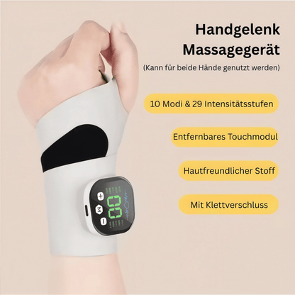 VitaPlus - Wärmendes Handgelenk-Massagegerät elektrisch - zur Anwendung bei Arthritis, Karpaltunnel & Entzündungen