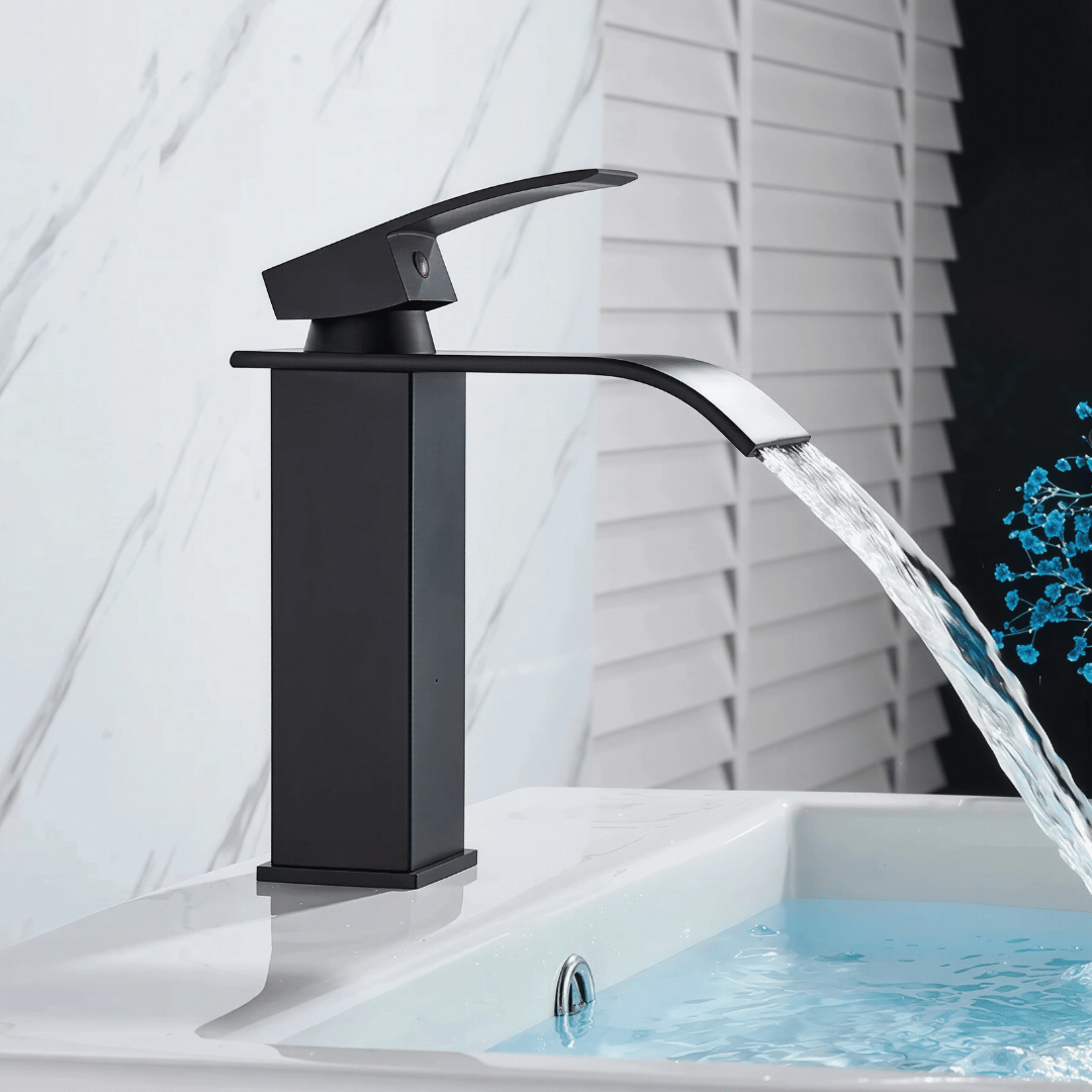 Nivela Badezimmer Armatur – Premium Edelstahl Wasserhahn mit Warm-/Kaltwasser Funktion für Bad & Küche