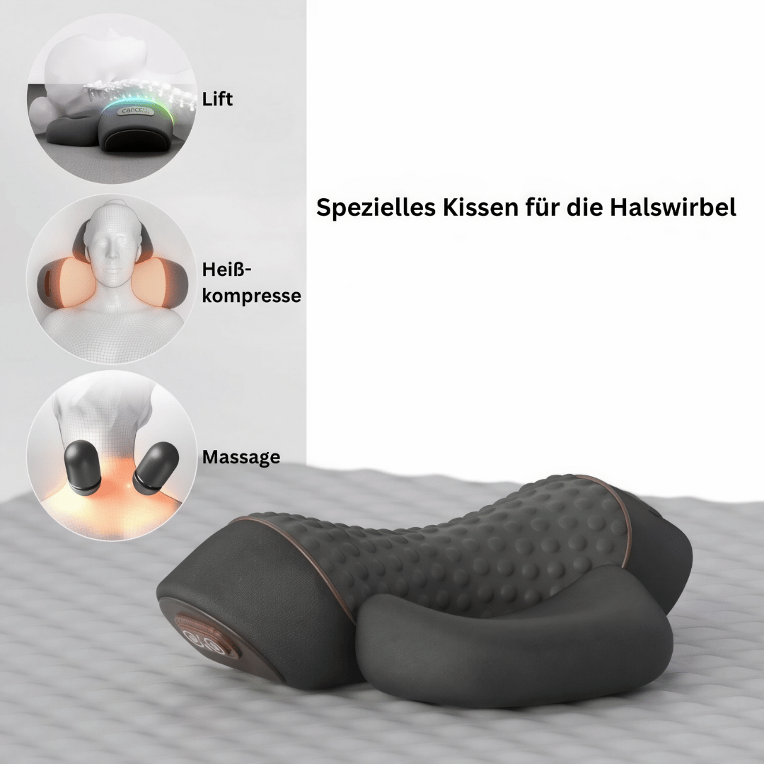 Wärmendes Nackenmassagekissen - Mit Heißkompresse und Massagefunktion, zur Entspannung der Nackenmuskulatur