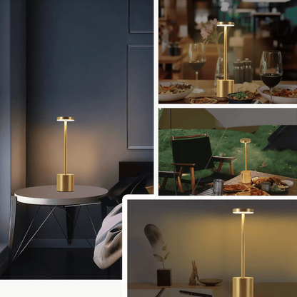 Kabellose LED Tischlampe mit Touchsteuerung - Mit 3 Farbmodi & dimmbarer Helligkeit, für stimmungsvolle Raumbeleuchtung