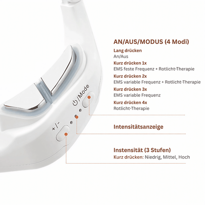3D Augenmassagegerät - Elektrische Augenpflege zur Reduktion von Augenringen, für glatte & strahlende Haut um die Augen