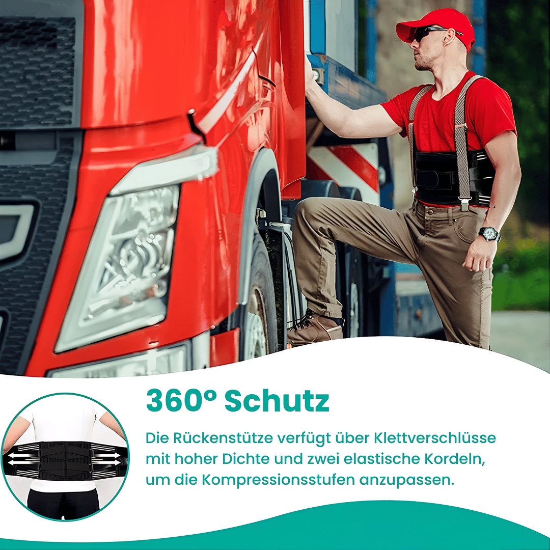 Revital Rückenstütze - Ergonomischer Stützgürtel zur Stabilisierung der Wirbelsäule & Linderung von Rückenschmerzen