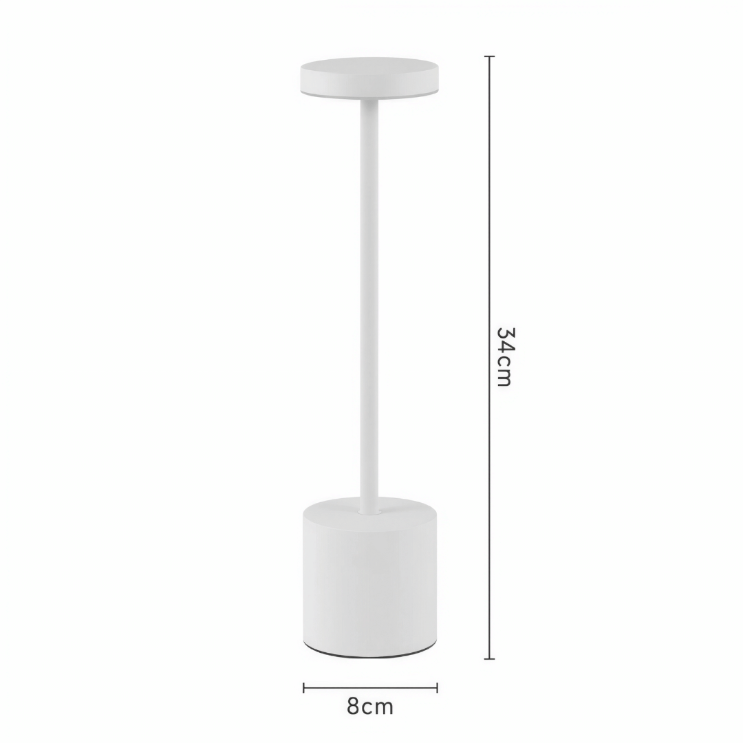 Kabellose LED Tischlampe mit Touchsteuerung - Mit 3 Farbmodi & dimmbarer Helligkeit, für stimmungsvolle Raumbeleuchtung