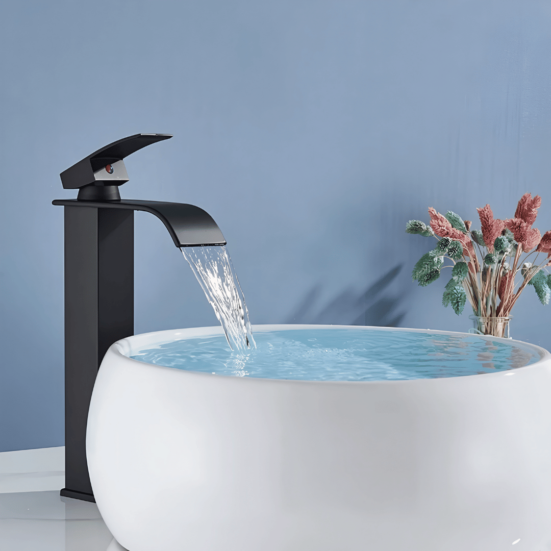 Nivela Badezimmer Armatur – Premium Edelstahl Wasserhahn mit Warm-/Kaltwasser Funktion für Bad & Küche
