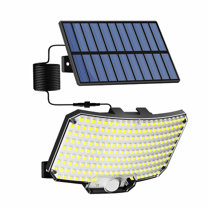 Solar Außenstrahler mit Bewegungsmelder - 234 LED Flutlicht mit Fernbedienung & 3 Modi, wasserdicht für Hof & Einfahrt