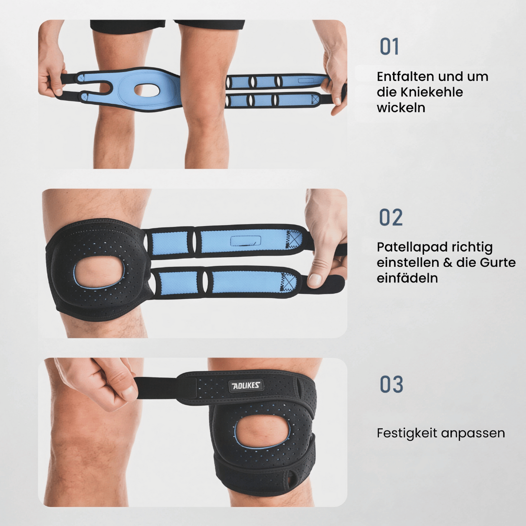 Orthopädische Knie Stütze 2.0 - Hochwertige Kniebandage mit Patella-Stütze für Stabilität & Gelenkschutz