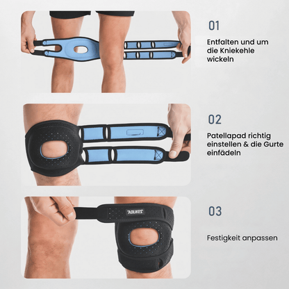 Orthopädische Knie Stütze 2.0 - Hochwertige Kniebandage mit Patella-Stütze für Stabilität & Gelenkschutz