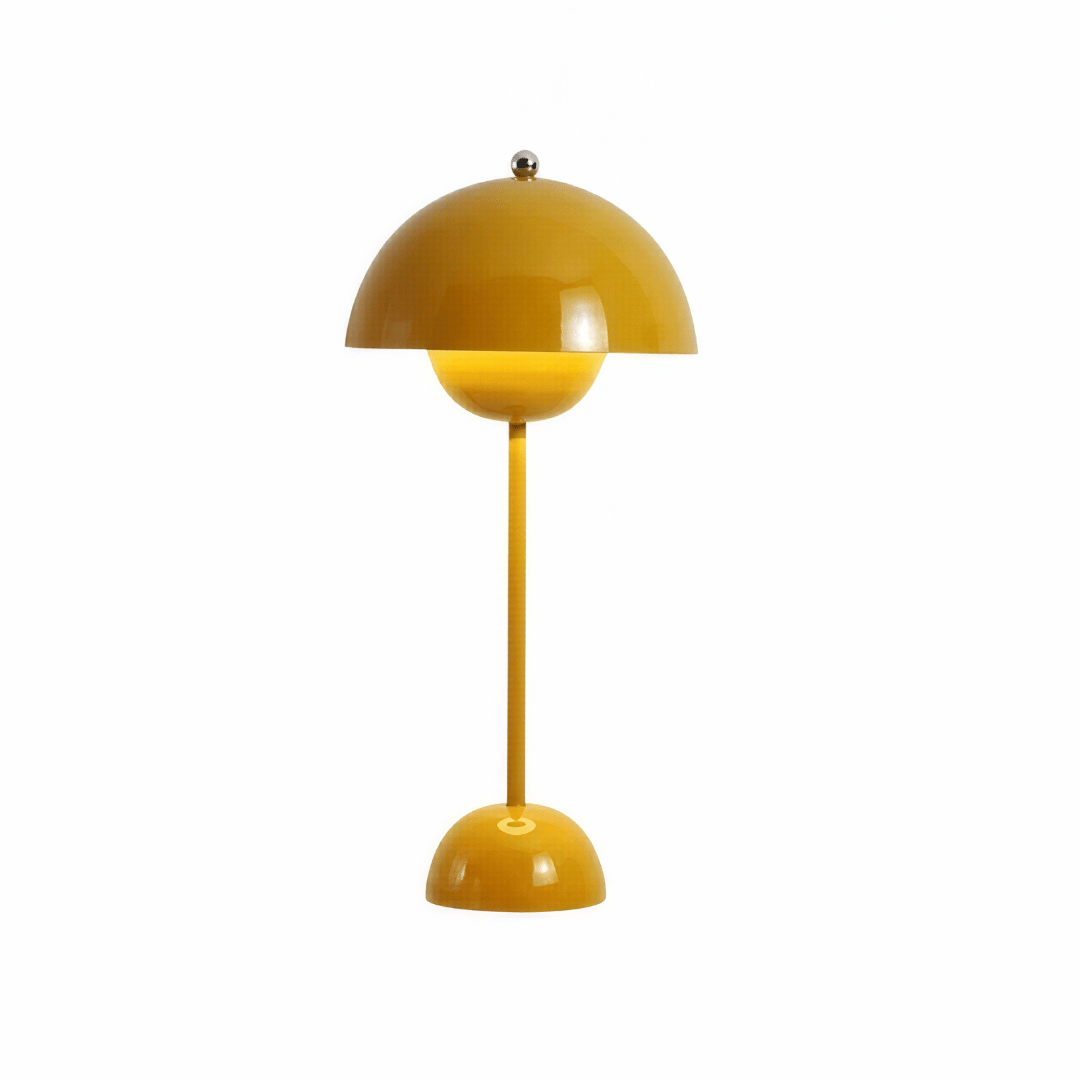 Velusa LED Tischlampe - Aufladbare Metall Nachttischlampe mit Touch Steuerung & 3 Lichtfarben