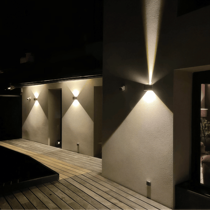 Elivo LED Wandleuchte - Wasserdichte Outdoor/Indoor Lampe, 9W Up & Down Licht