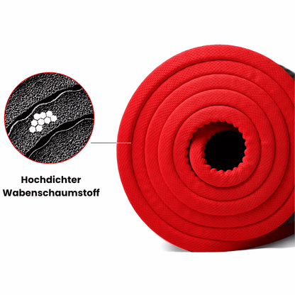 Eleva extradicke Yoga Matte - 10 mm extra dicke rutschfeste Matte - weich, rutschfest & ideal für Yoga, Fitness & Pilates