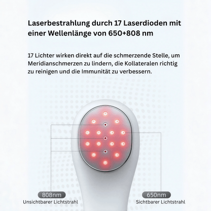 Rotlicht-Lasertherapiegerät – 650 nm / 808 nm Rotlicht- und Kaltlaser-Behandlung bei Arthrose, Gelenk- und Muskelschmerzen